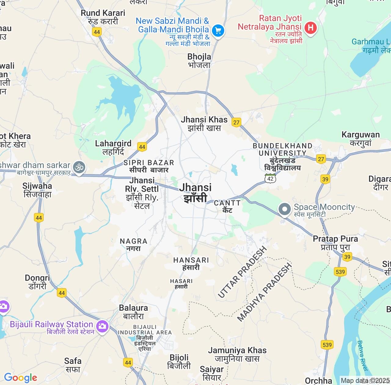 Map image for Intellectual Property Lawyers in Jhansi and Uttar Pradesh IP firms at coordinates  ; .