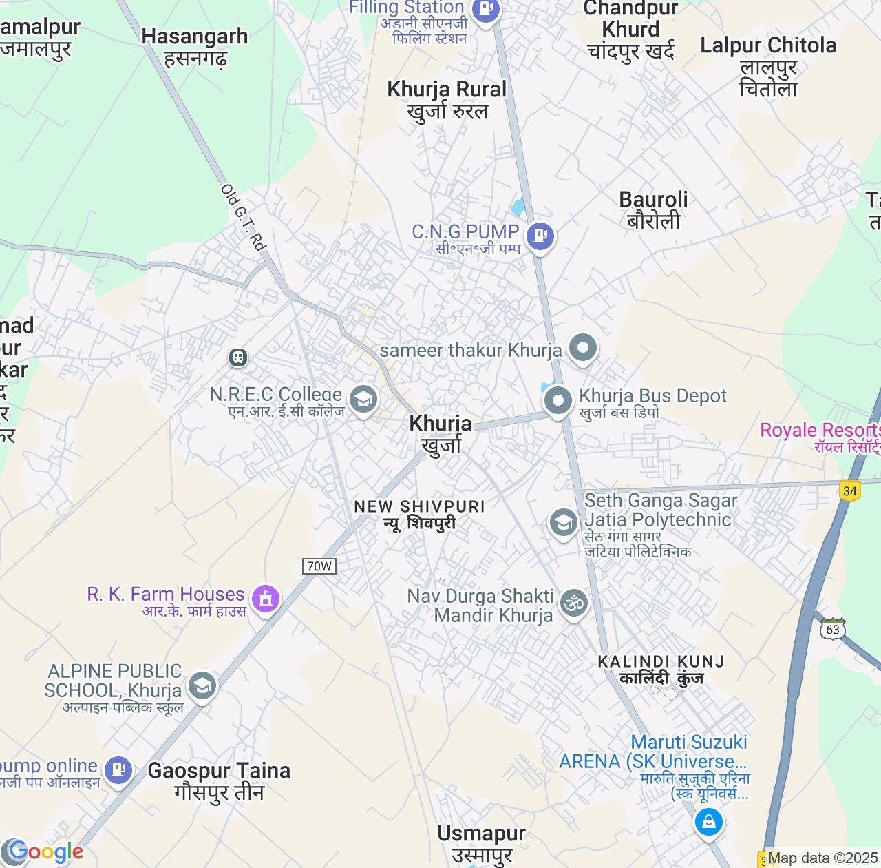 Map image for Intellectual Property Lawyers in Khurja and Uttar Pradesh IP firms at coordinates  ; .