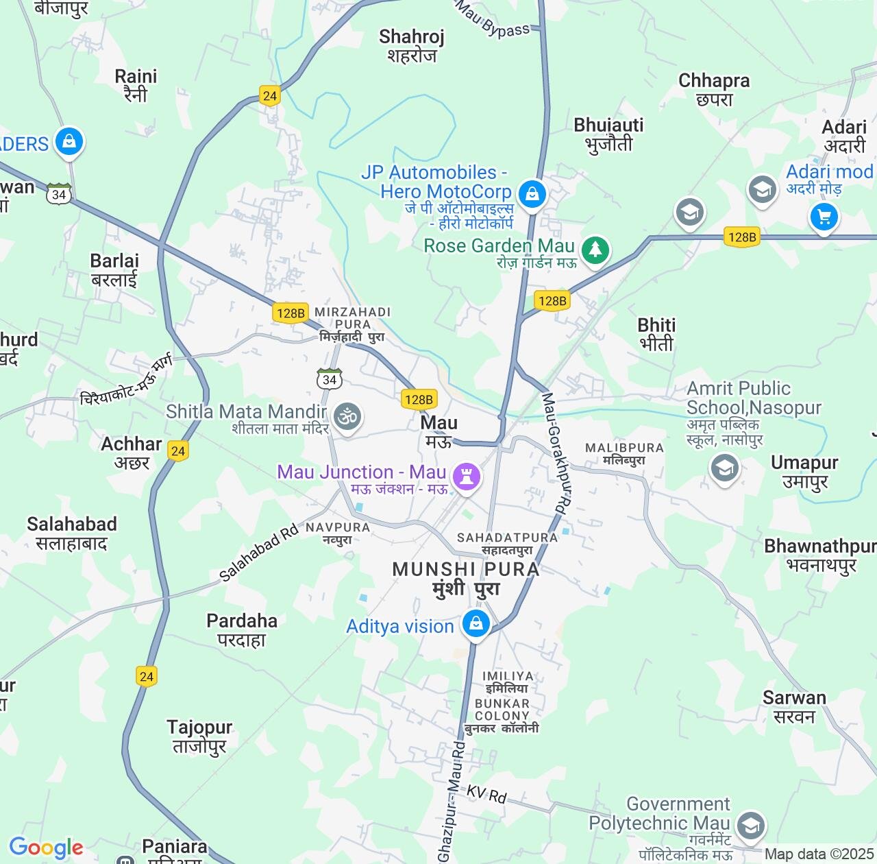 Map image for Intellectual Property Lawyers in Mau and Uttar Pradesh IP firms at coordinates  ; .