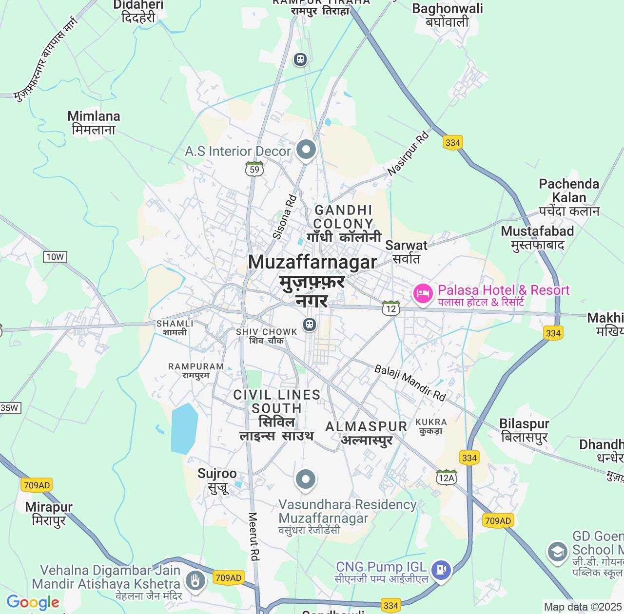 Map image for Intellectual Property Lawyers in Muzaffarnagar and Uttar Pradesh IP firms at coordinates  ; .