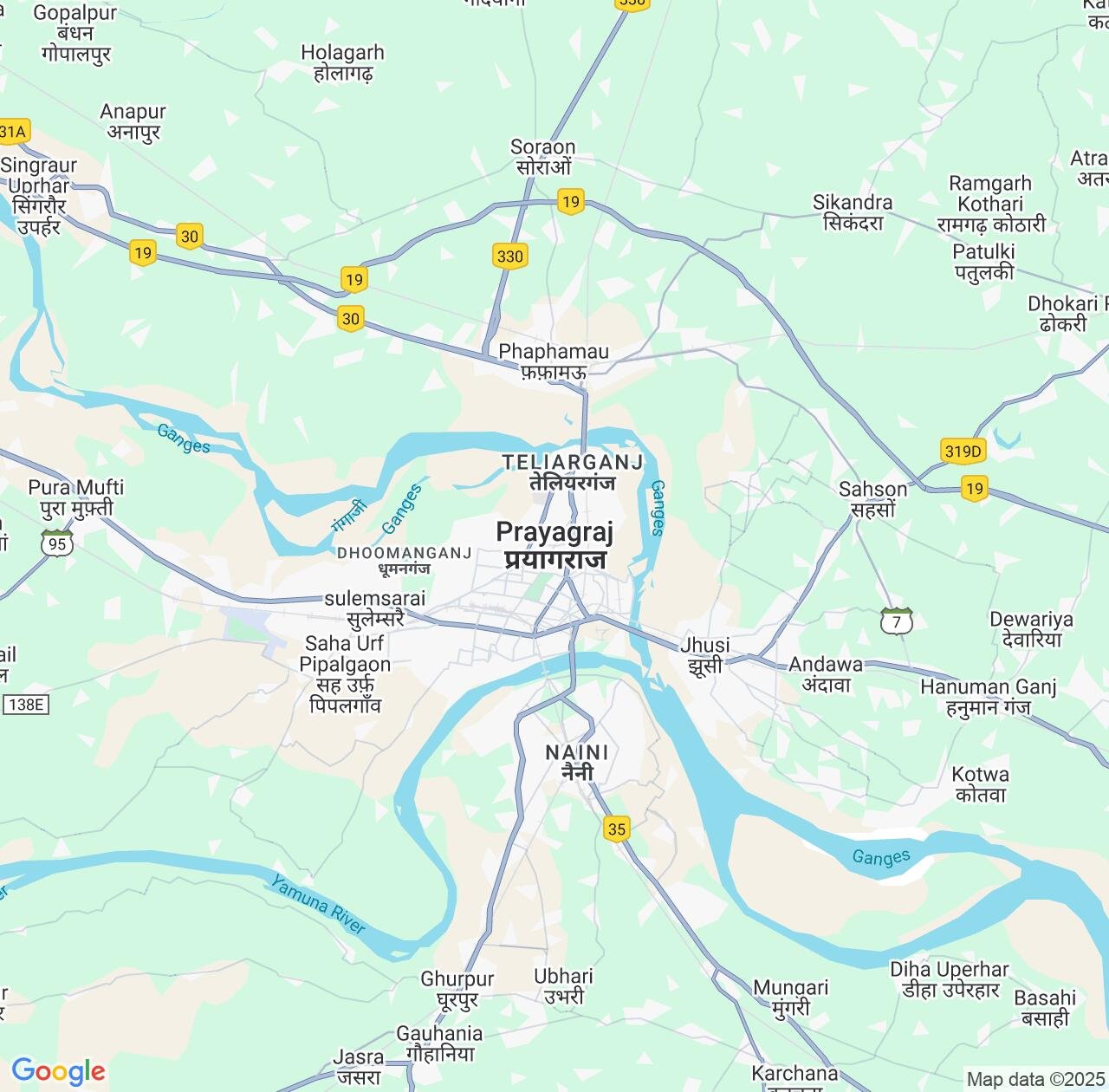 Map image for Intellectual Property Lawyers in Prayagraj and Uttar Pradesh IP firms at coordinates  ; .