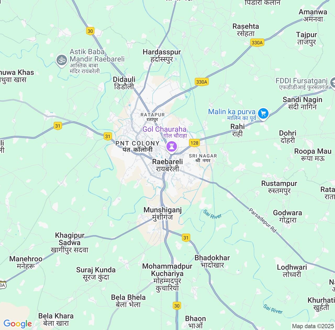 Map image for Intellectual Property Lawyers in Raebareli and Uttar Pradesh IP firms at coordinates  ; .