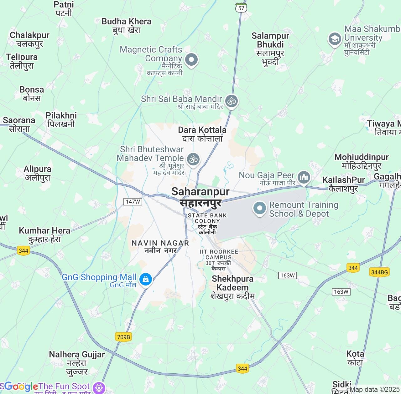 Map image for Intellectual Property Lawyers in Saharanpur and Uttar Pradesh IP firms at coordinates  ; .