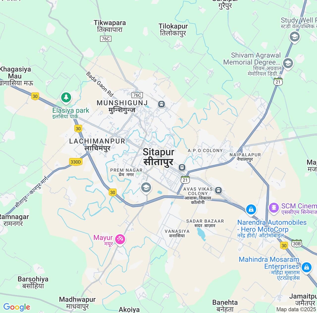 Map image for Intellectual Property Lawyers in Sitapur and Uttar Pradesh IP firms at coordinates  ; .