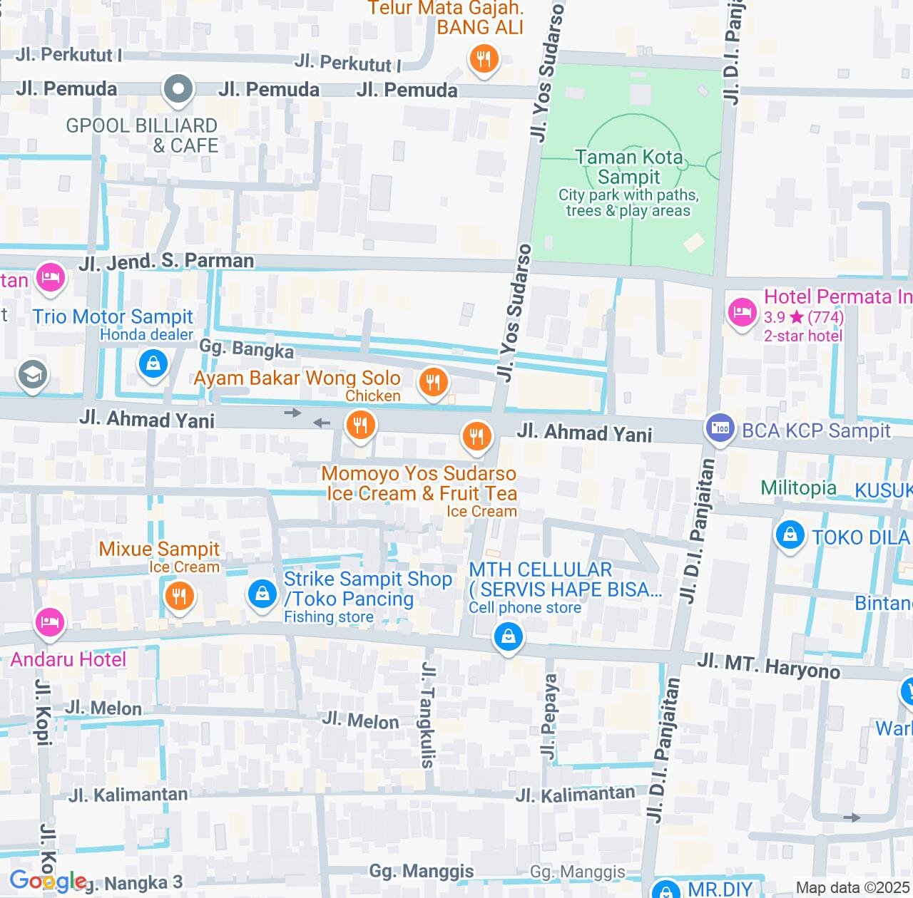 Map image for Intellectual Property Lawyers in Sampit and Central Kalimantan IP firms at coordinates  ; .