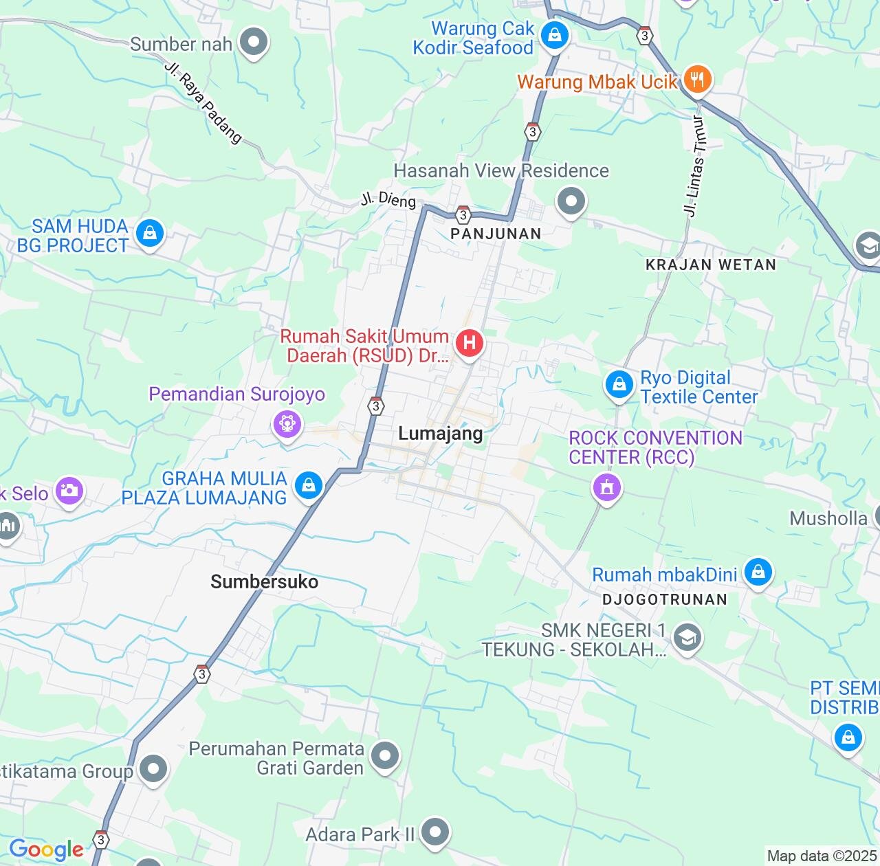 Map image for Intellectual Property Lawyers in Lumajang and East Java IP firms at coordinates  ; .