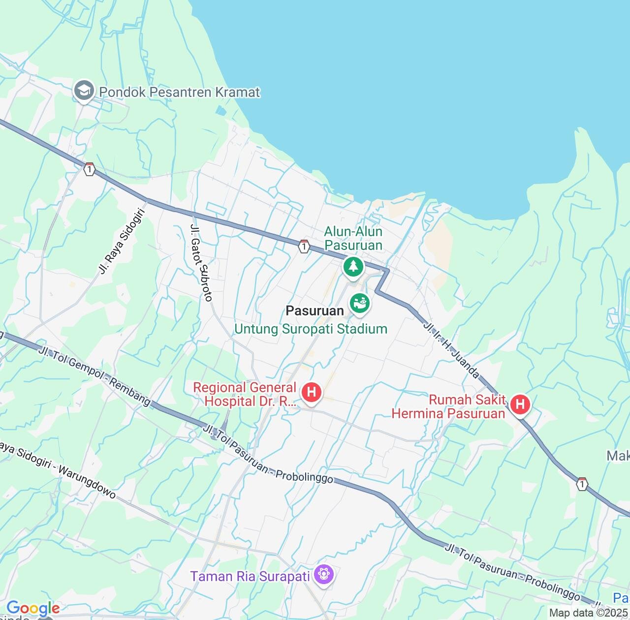 Map image for Intellectual Property Lawyers in Pasuruan and East Java IP firms at coordinates  ; .