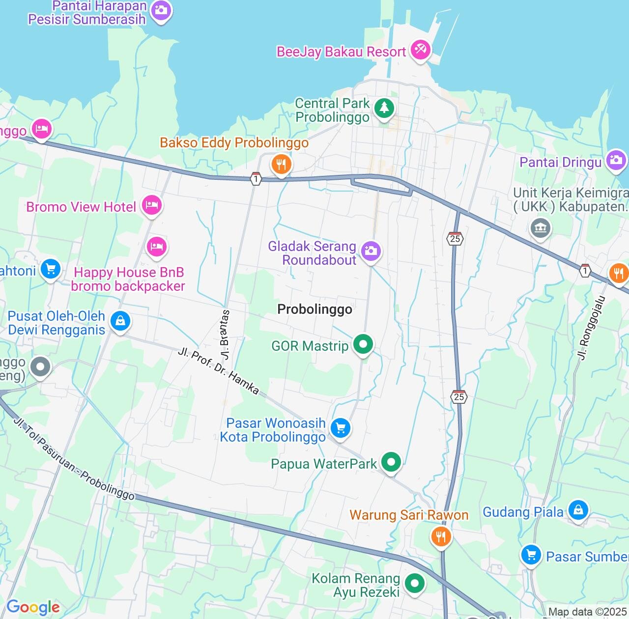 Map image for Intellectual Property Lawyers in Probolinggo and East Java IP firms at coordinates  ; .