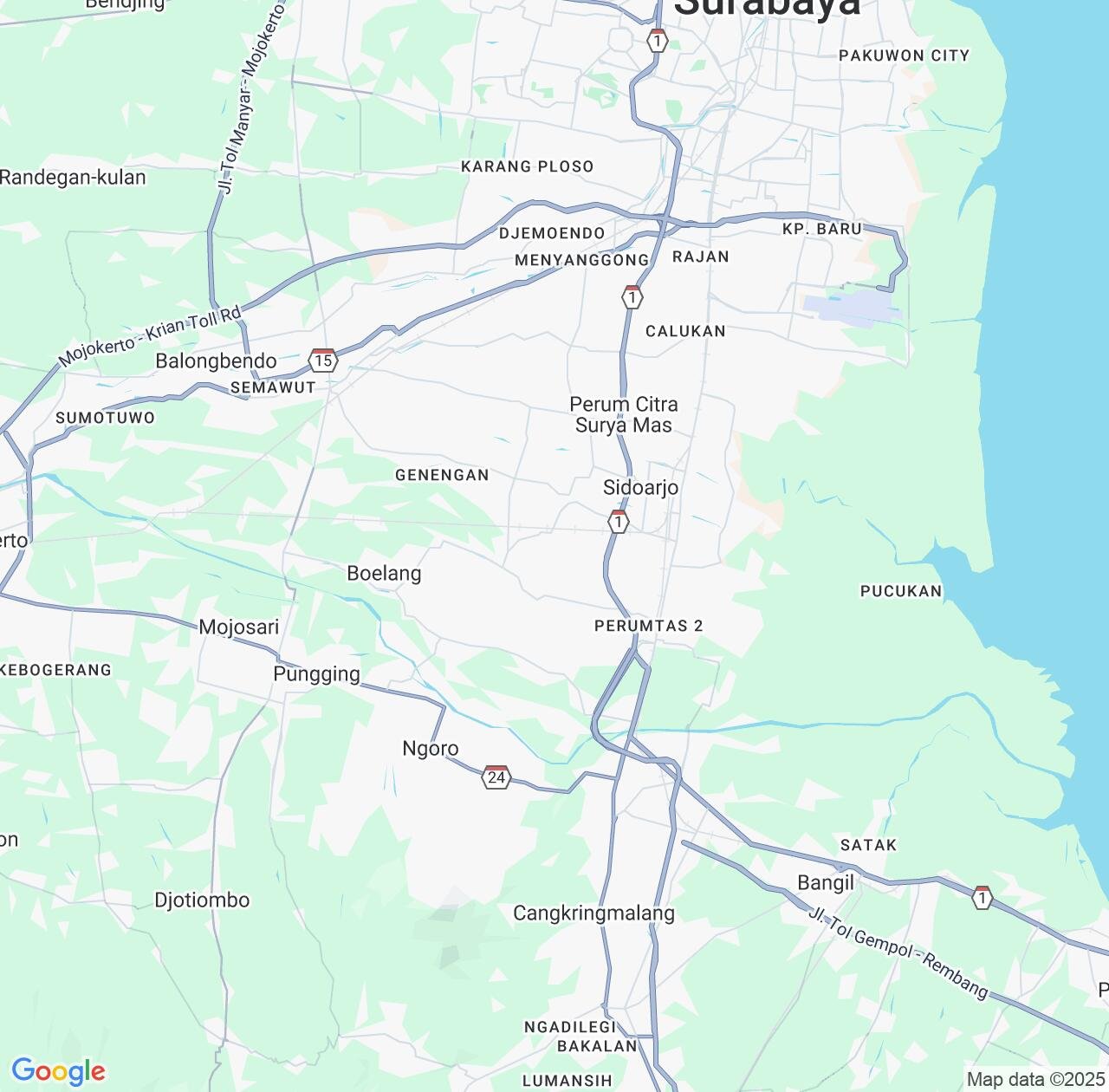 Map image for Intellectual Property Lawyers in Sidoarjo and East Java IP firms at coordinates  ; .
