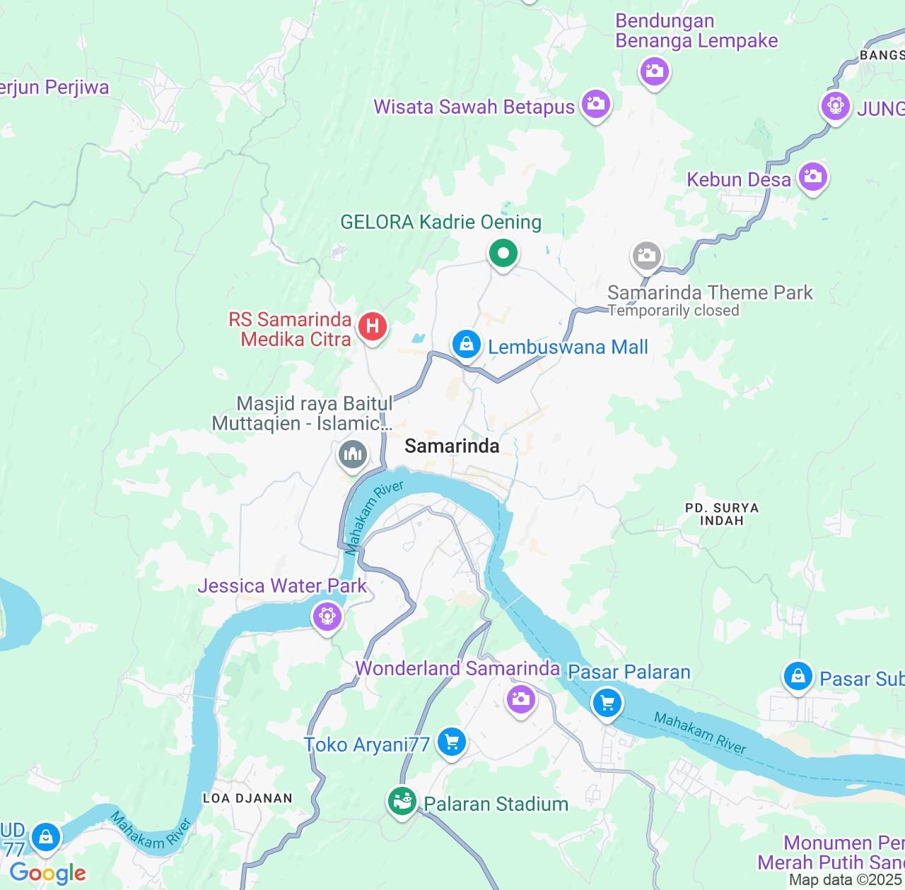 Map image for Intellectual Property Lawyers in Samarinda and East Kalimantan IP firms at coordinates  ; .