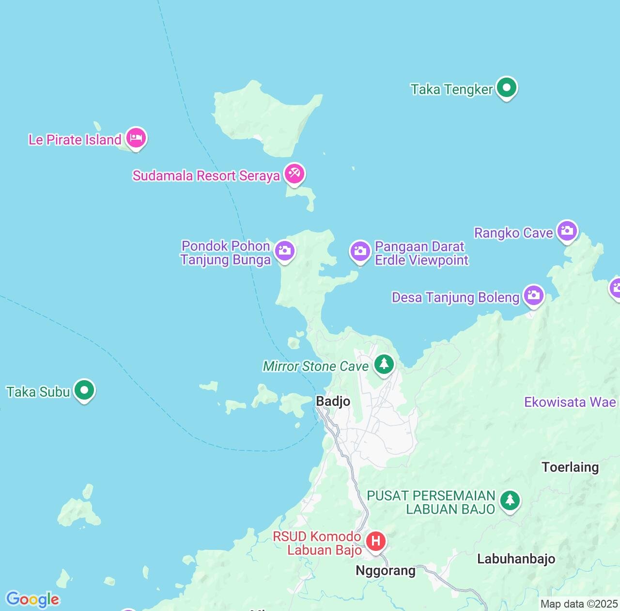 Map image for Intellectual Property Lawyers in Labuan Bajo and East Nusa Tenggara IP firms at coordinates  ; .