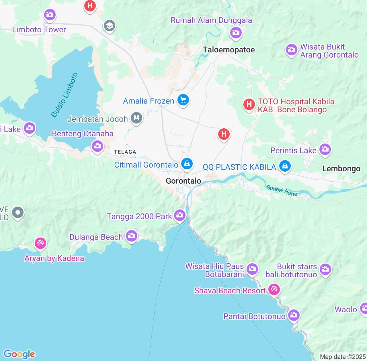 Map image for Intellectual Property Lawyers in Gorontalo and Indonesia IP firms at coordinates  ; .