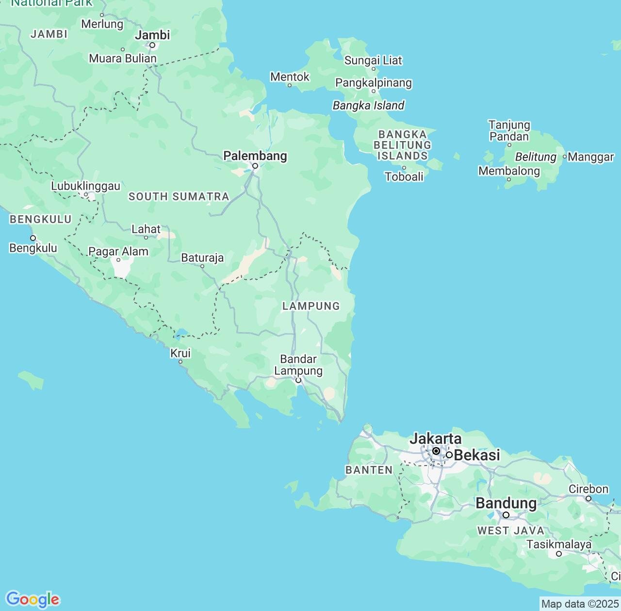 Map image for Intellectual Property Lawyers in Lampung and Indonesia IP firms at coordinates  ; .