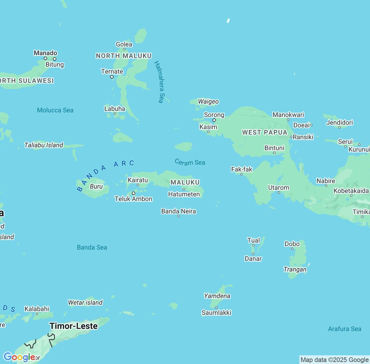 Map image for Intellectual Property Lawyers in Maluku and Indonesia IP firms at coordinates  ; .