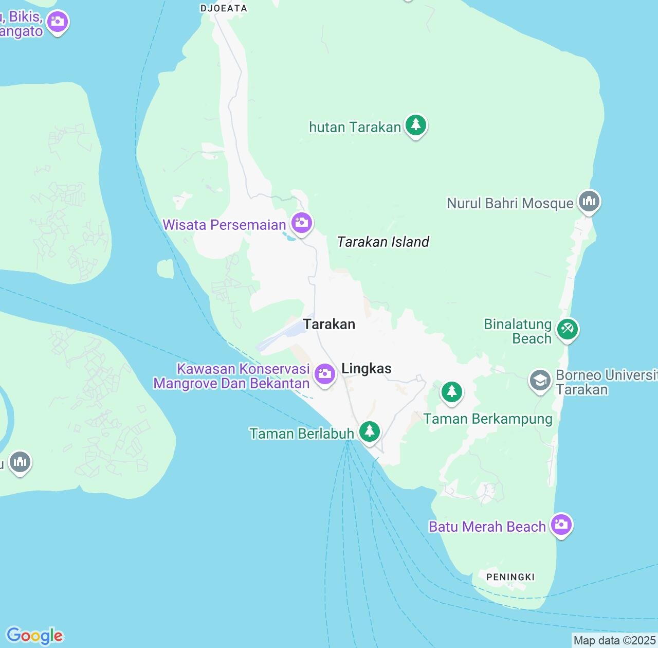 Map image for Intellectual Property Lawyers in Tarakan and North Kalimantan IP firms at coordinates  ; .