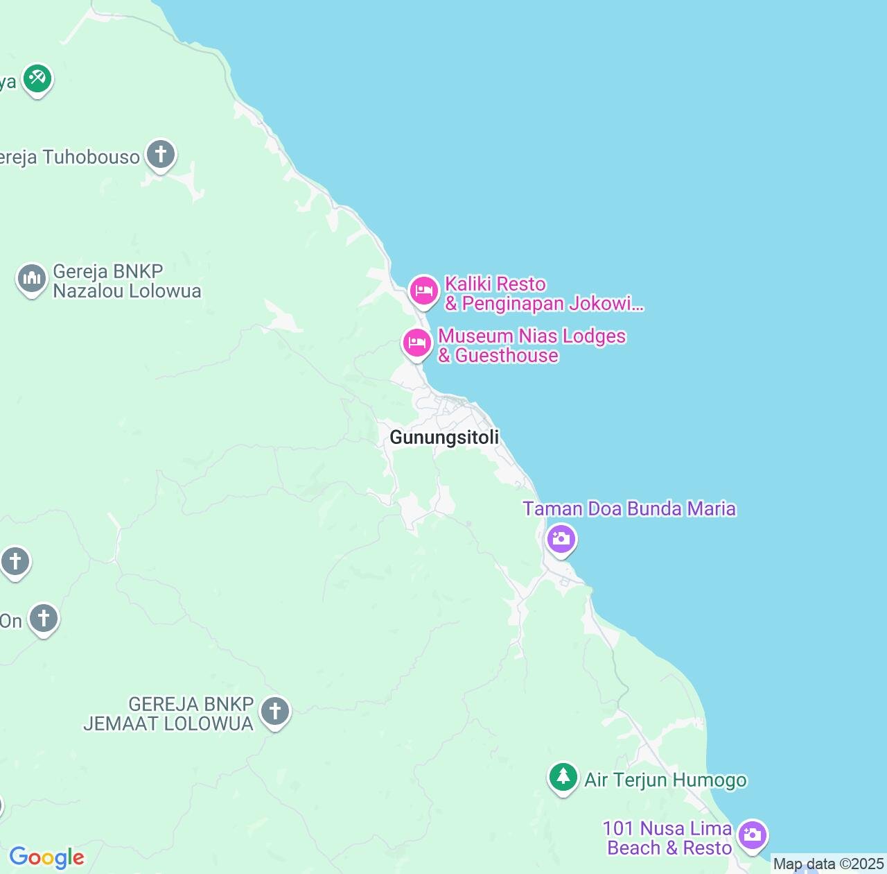 Map image for Intellectual Property Lawyers in Gunungsitoli and North Sumatra IP firms at coordinates  ; .