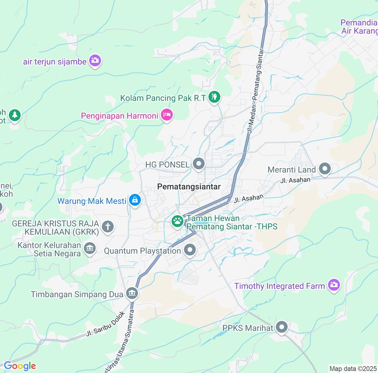 Map image for Intellectual Property Lawyers in Pematangsiantar and North Sumatra IP firms at coordinates  ; .