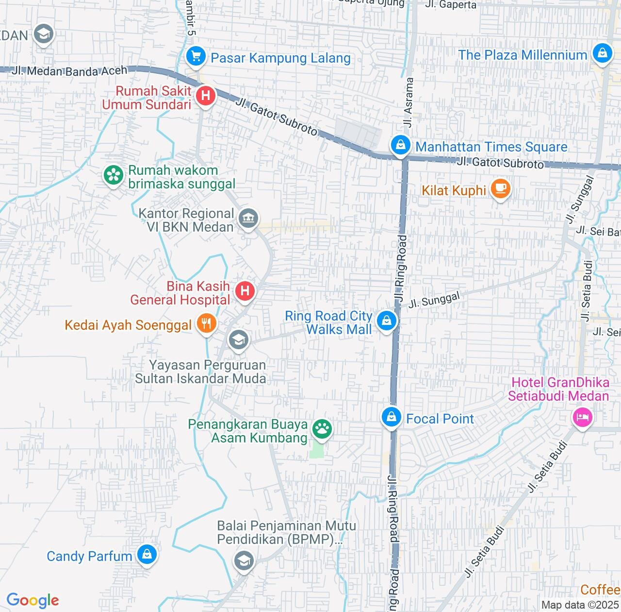 Map image for Intellectual Property Lawyers in Sunggal and North Sumatra IP firms at coordinates  ; .