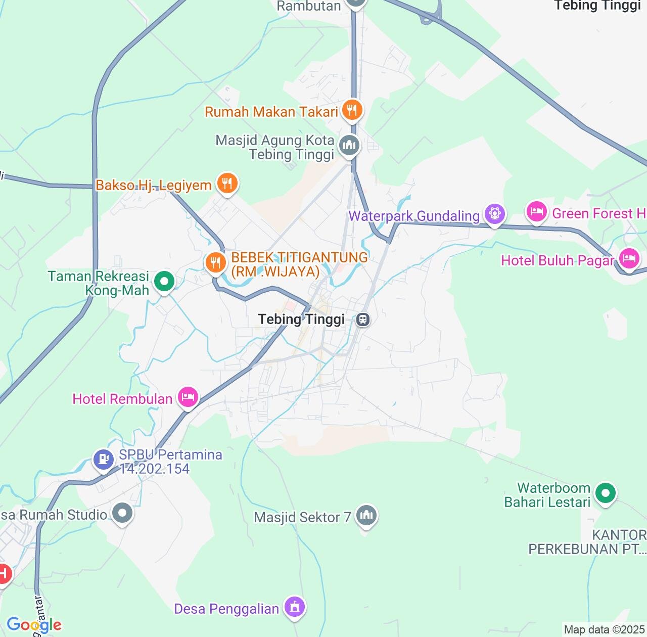 Map image for Intellectual Property Lawyers in Tebingtinggi and North Sumatra IP firms at coordinates  ; .