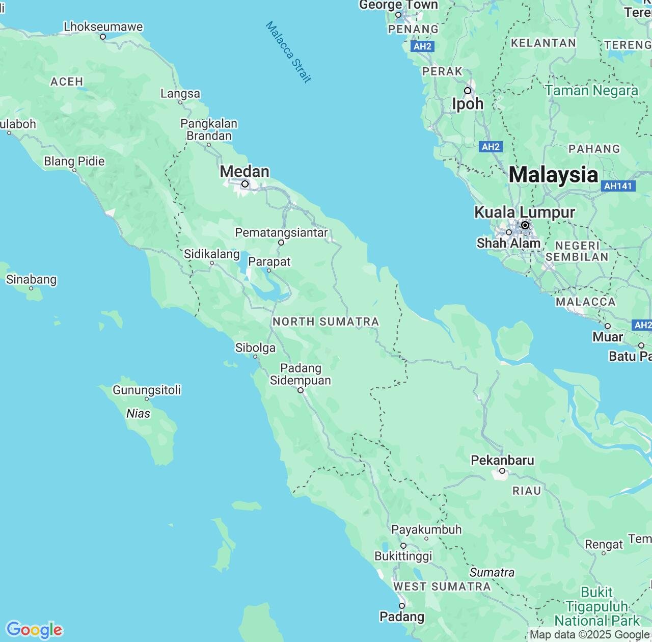 Map image for Intellectual Property Lawyers in North Sumatra and Indonesia IP firms at coordinates  ; .