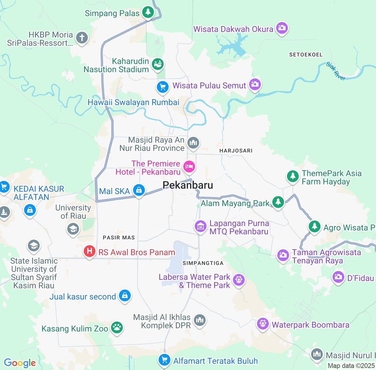 Map image for Intellectual Property Lawyers in Pekanbaru and Riau IP firms at coordinates  ; .