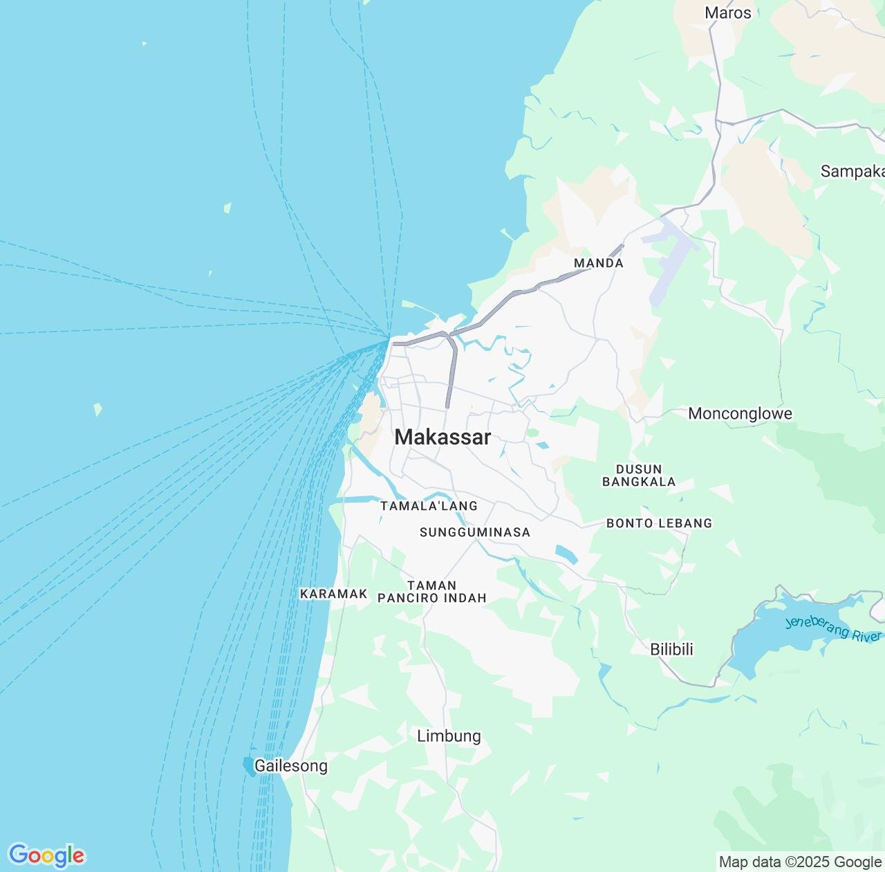 Map image for Intellectual Property Lawyers in Makassar and South Sulawesi IP firms at coordinates  ; .