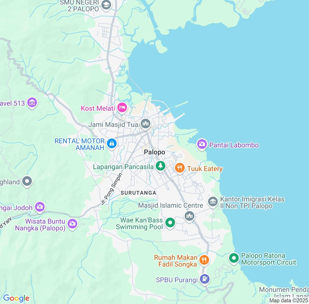 Map image for Intellectual Property Lawyers in Palopo and South Sulawesi IP firms at coordinates  ; .