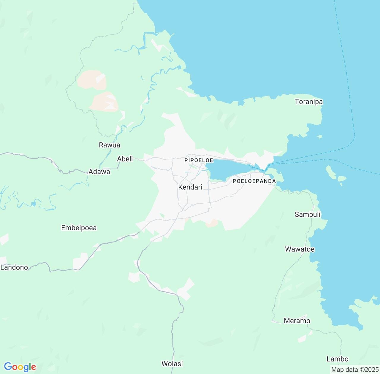 Map image for Intellectual Property Lawyers in Kendari and Southeast Sulawesi IP firms at coordinates  ; .