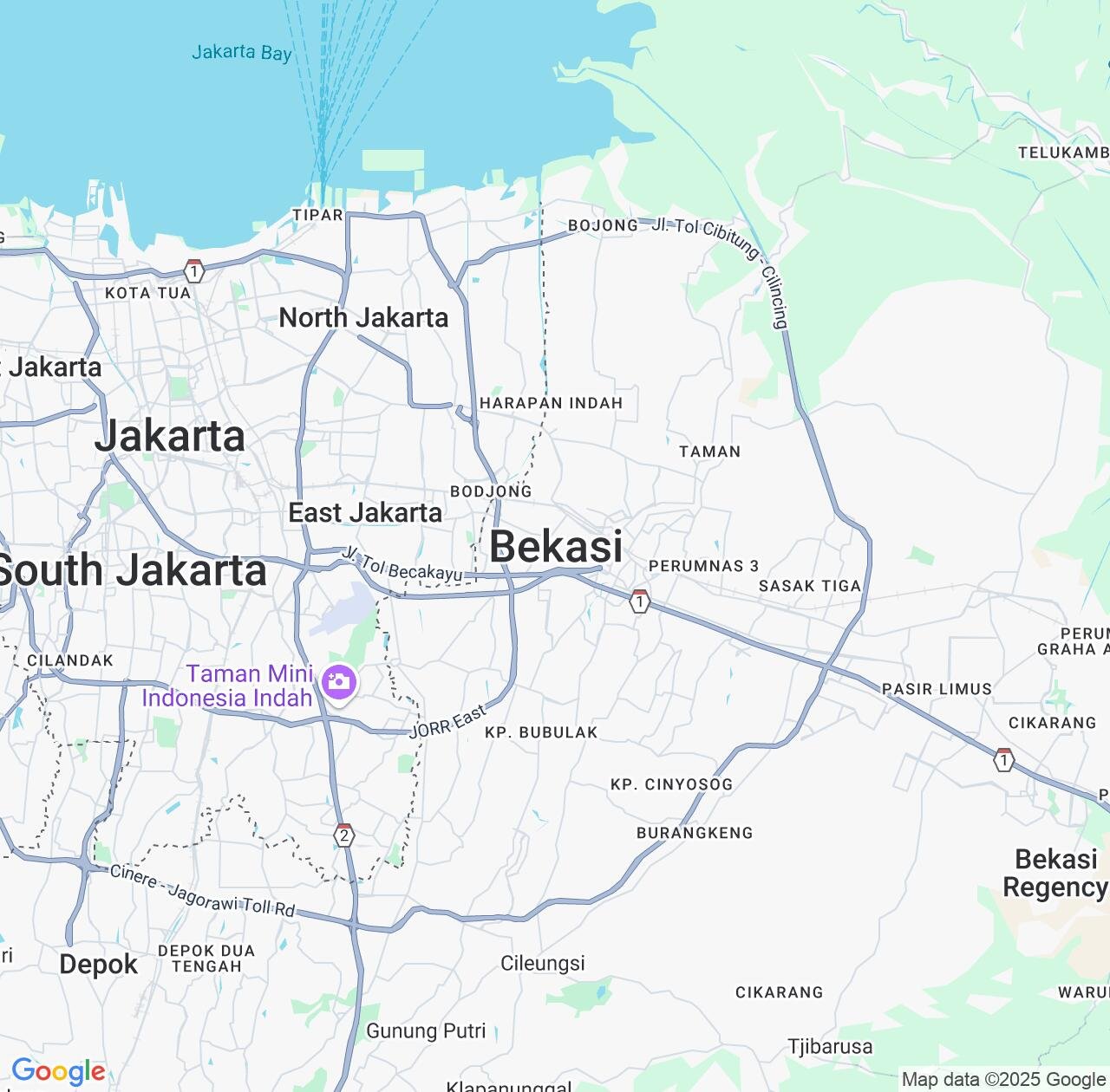 Map image for Intellectual Property Lawyers in Bekasi and West Java IP firms at coordinates  ; .