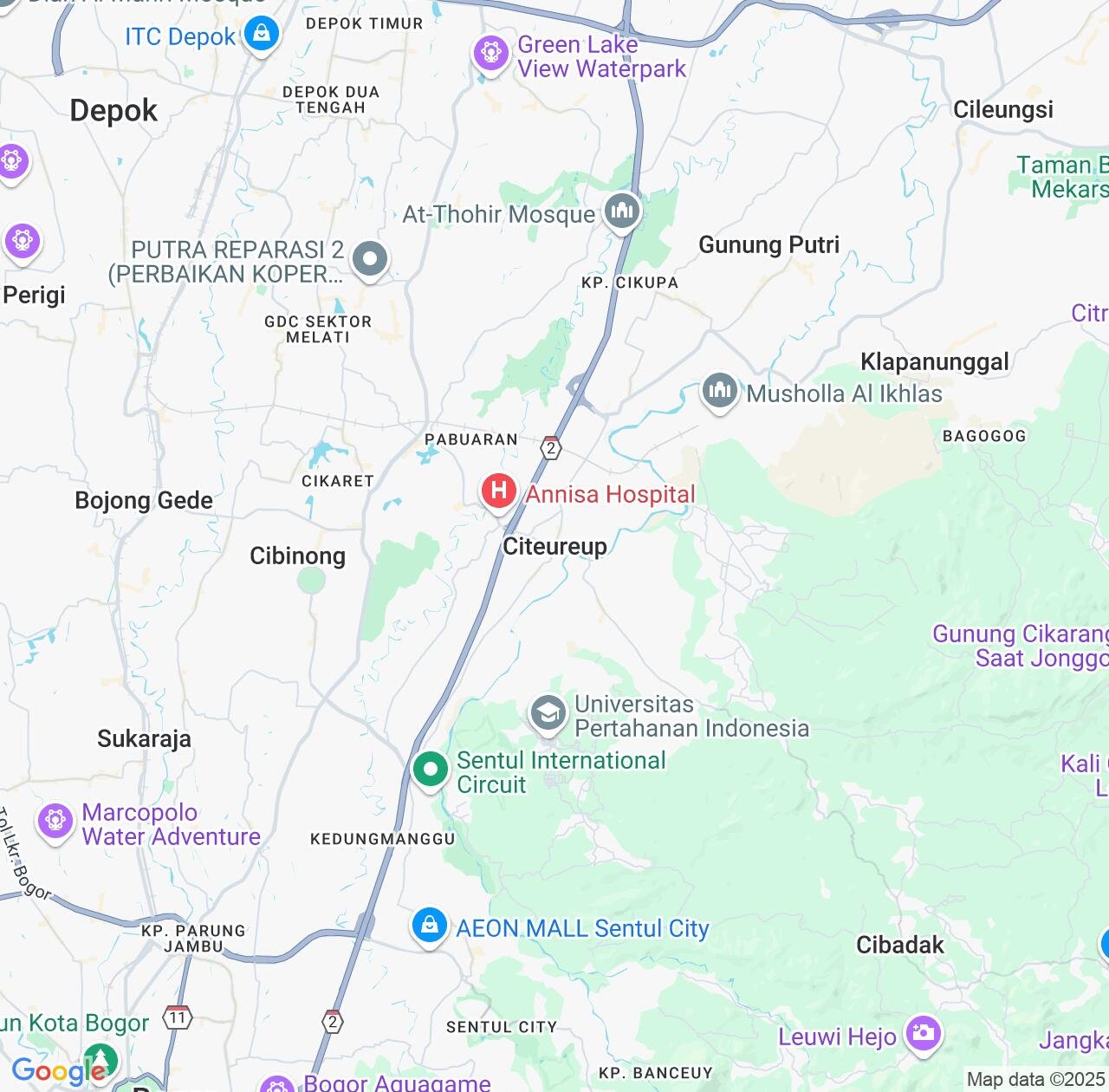 Map image for Intellectual Property Lawyers in Citeureup and West Java IP firms at coordinates  ; .