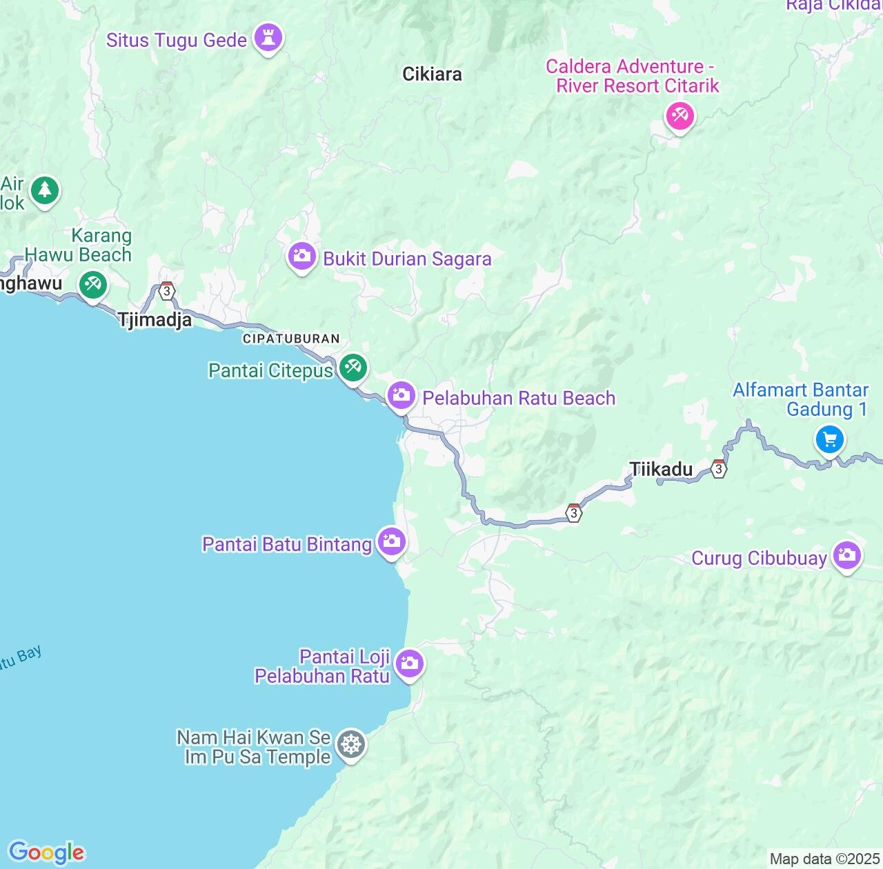 Map image for Intellectual Property Lawyers in Pelabuhanratu and West Java IP firms at coordinates  ; .