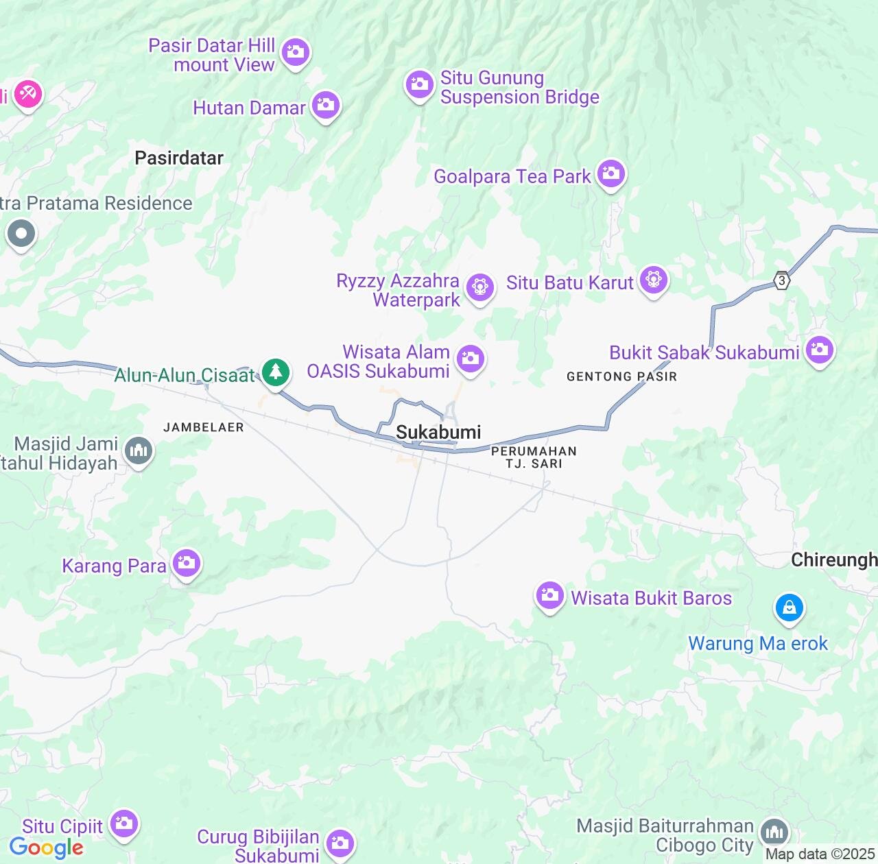 Map image for Intellectual Property Lawyers in Sukabumi and West Java IP firms at coordinates  ; .