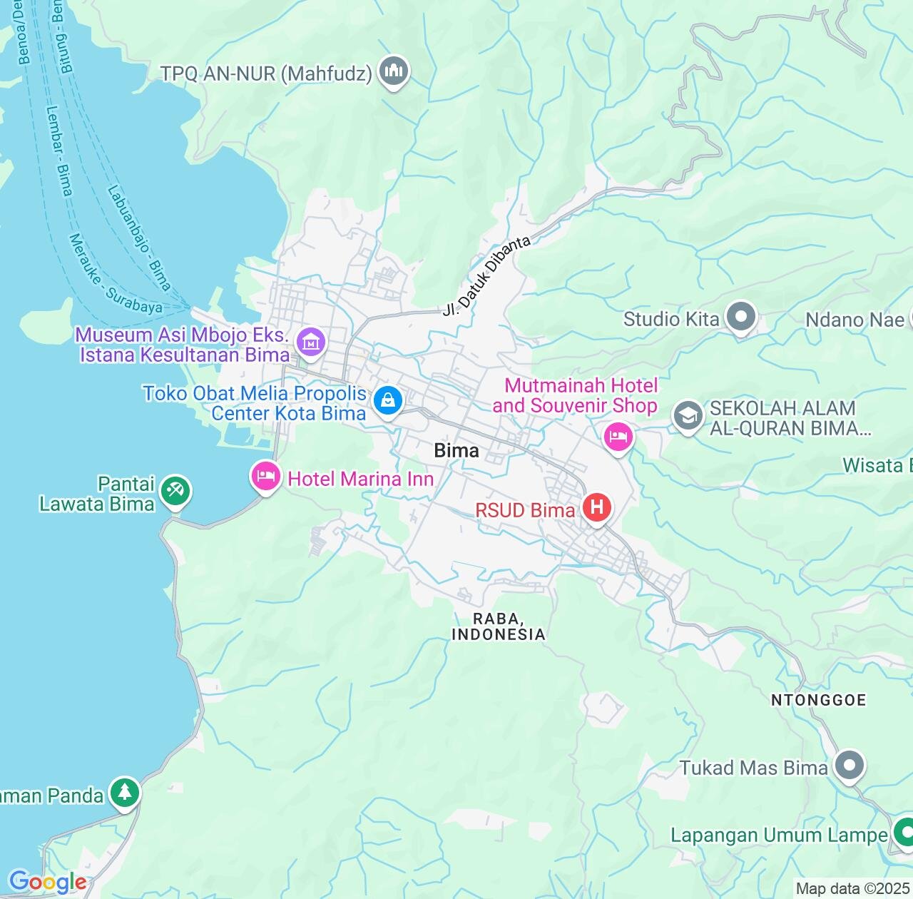 Map image for Intellectual Property Lawyers in Bima and West Nusa Tenggara IP firms at coordinates  ; .