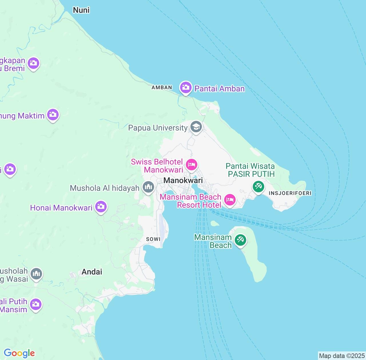 Map image for Intellectual Property Lawyers in Manokwari and West Papua IP firms at coordinates  ; .