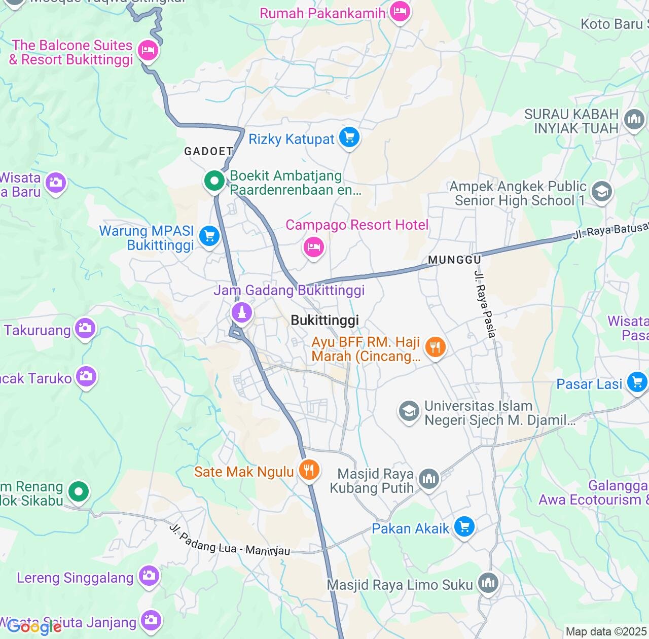 Map image for Intellectual Property Lawyers in Bukittinggi and West Sumatra IP firms at coordinates  ; .