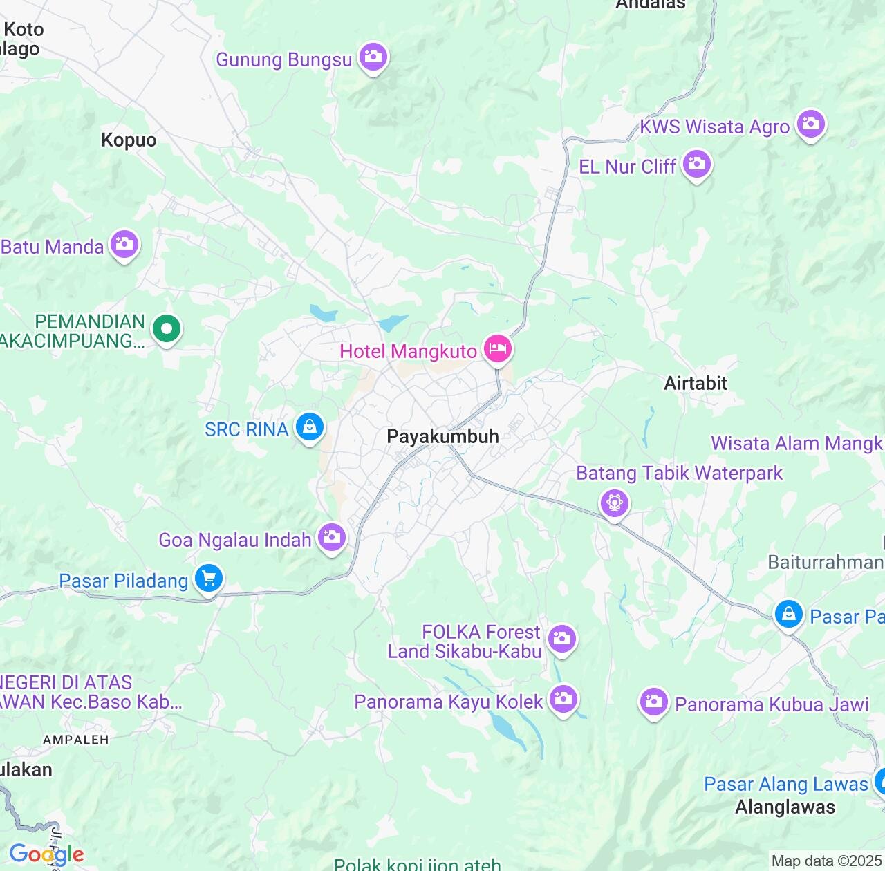 Map image for Intellectual Property Lawyers in Payakumbuh and West Sumatra IP firms at coordinates  ; .