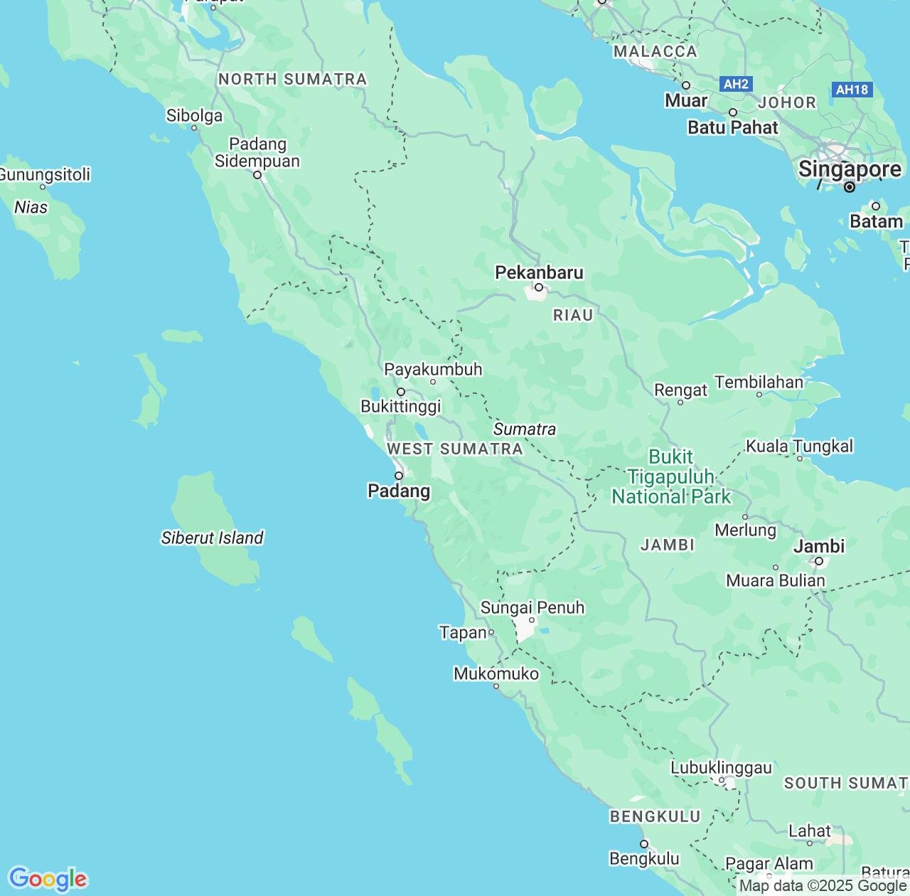 Map image for Intellectual Property Lawyers in West Sumatra and Indonesia IP firms at coordinates  ; .