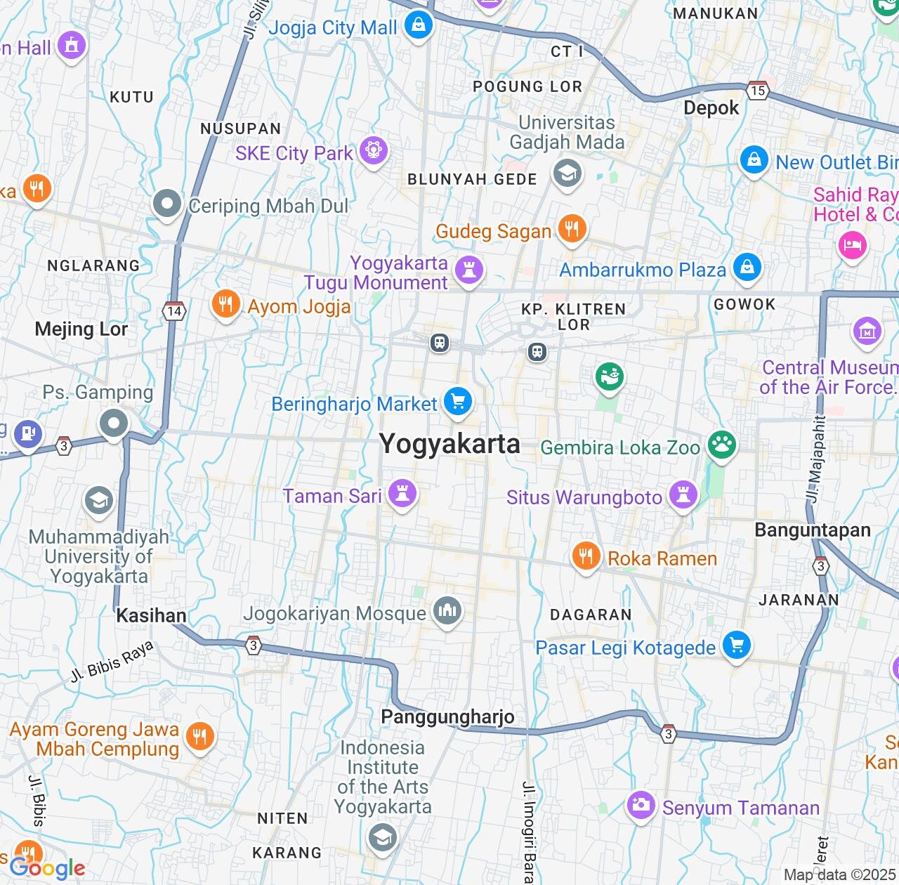 Map image for Intellectual Property Lawyers in Yogyakarta and Indonesia IP firms at coordinates  ; .