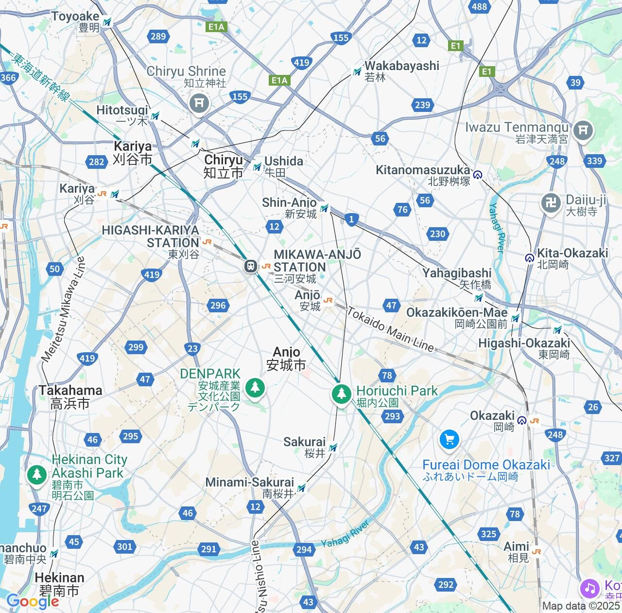 Map image for Intellectual Property Lawyers in Anjo and Aichi IP firms at coordinates  ; .