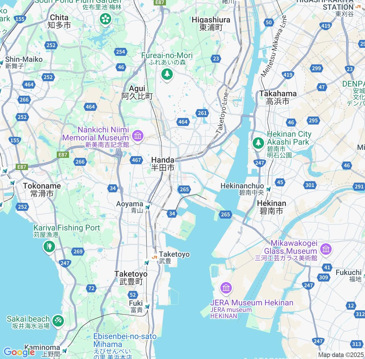 Map image for Intellectual Property Lawyers in Handa and Aichi IP firms at coordinates  ; .