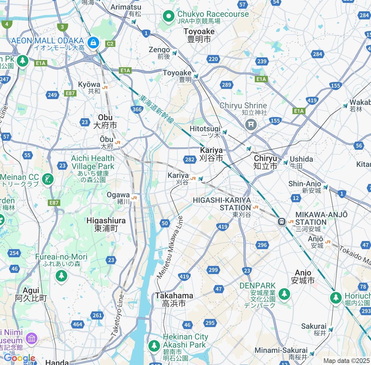 Map image for Intellectual Property Lawyers in Kariya and Aichi IP firms at coordinates  ; .