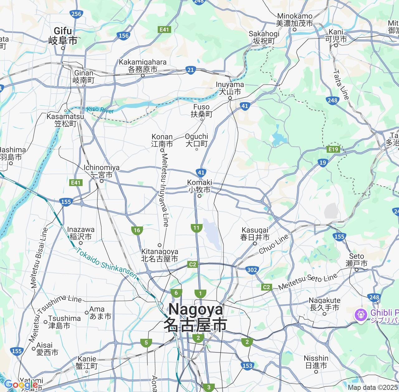 Map image for Intellectual Property Lawyers in Komaki and Aichi IP firms at coordinates  ; .
