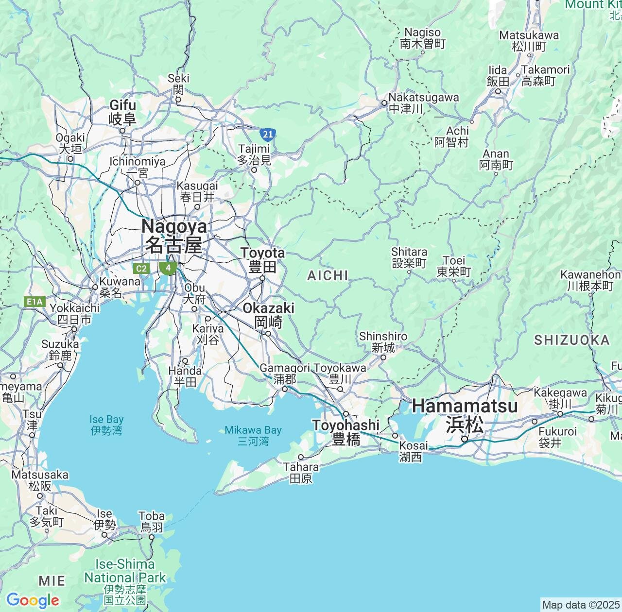 Map image for Intellectual Property Lawyers in Aichi and Japan IP firms at coordinates  ; .