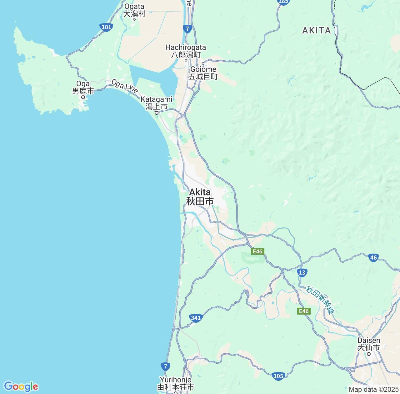 Map image for Intellectual Property Lawyers in Akita and Japan IP firms at coordinates  ; .