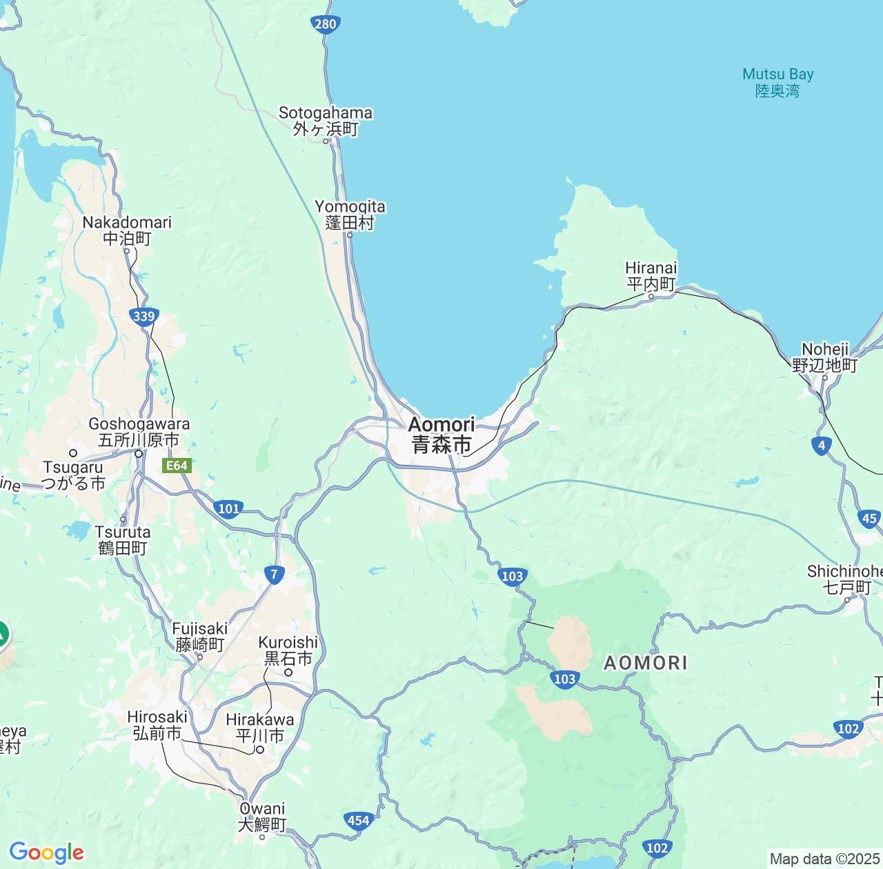 Map image for Intellectual Property Lawyers in Aomori and Japan IP firms at coordinates  ; .