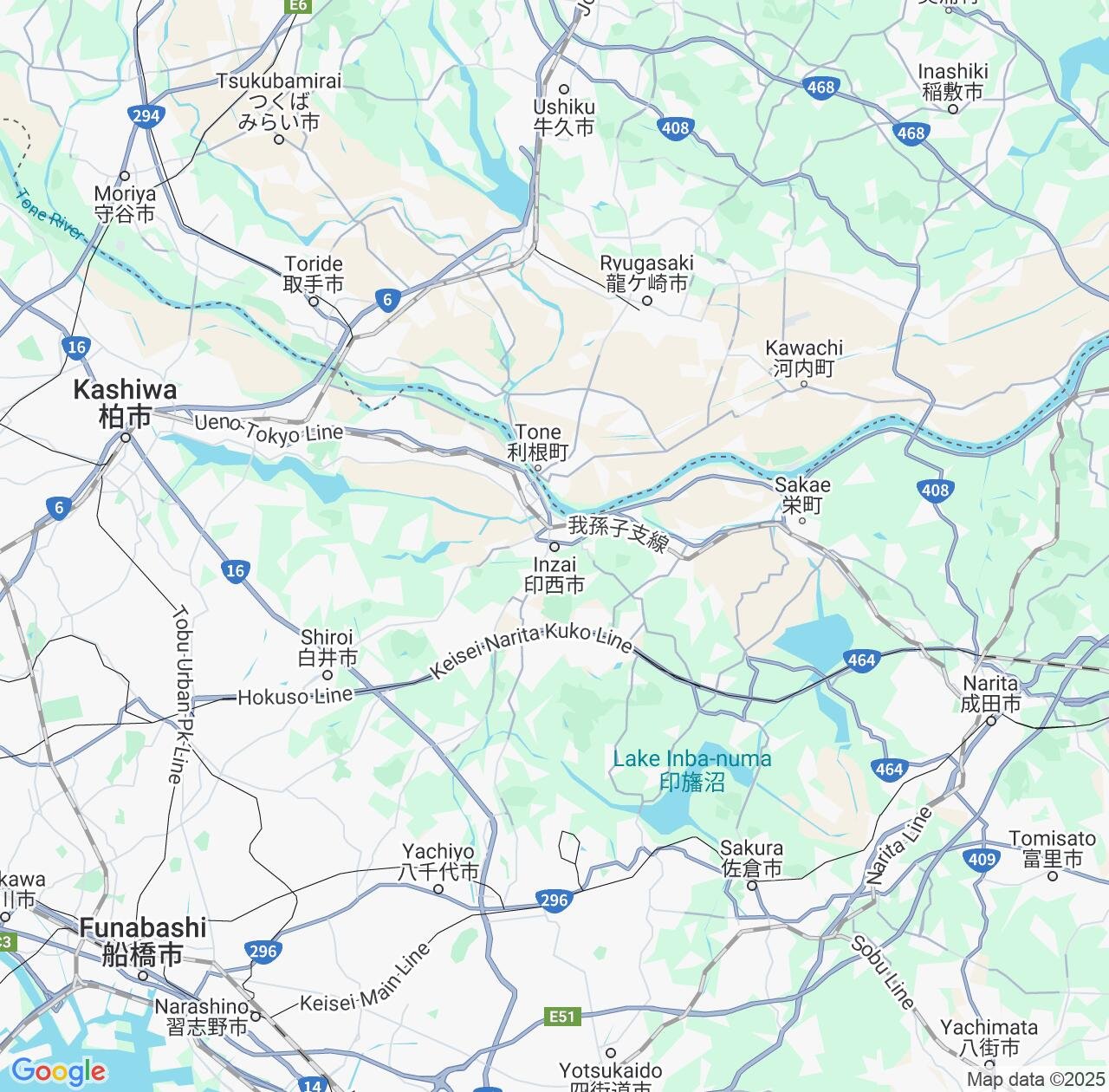 Map image for Intellectual Property Lawyers in Inzai and Chiba IP firms at coordinates  ; .
