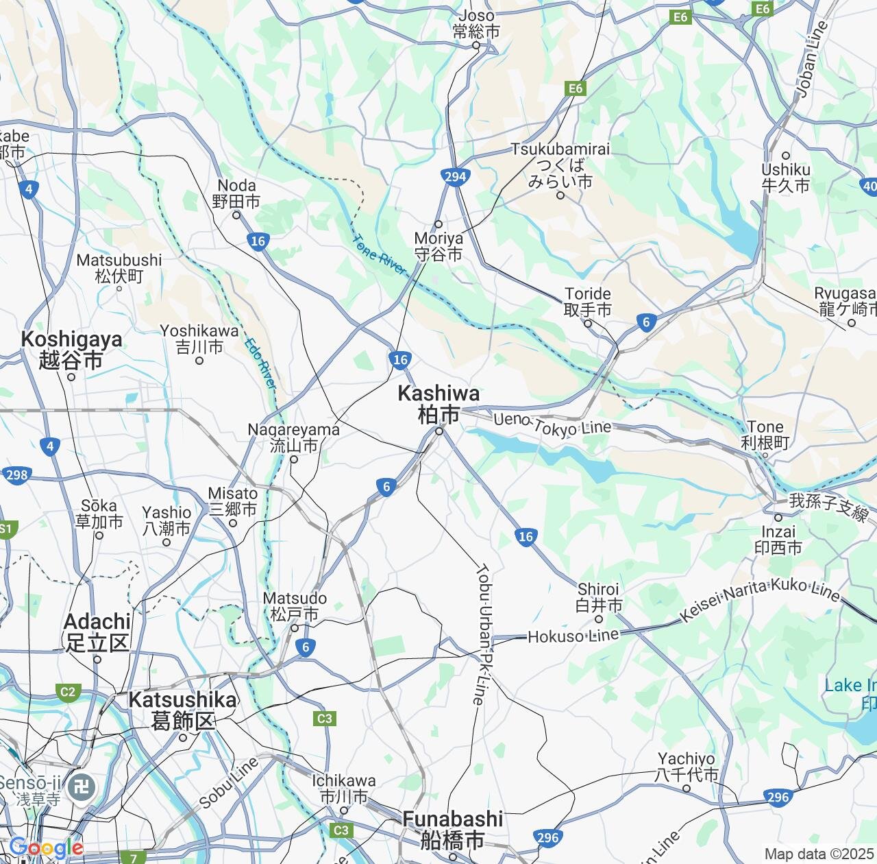 Map image for Intellectual Property Lawyers in Kashiwa and Chiba IP firms at coordinates  ; .