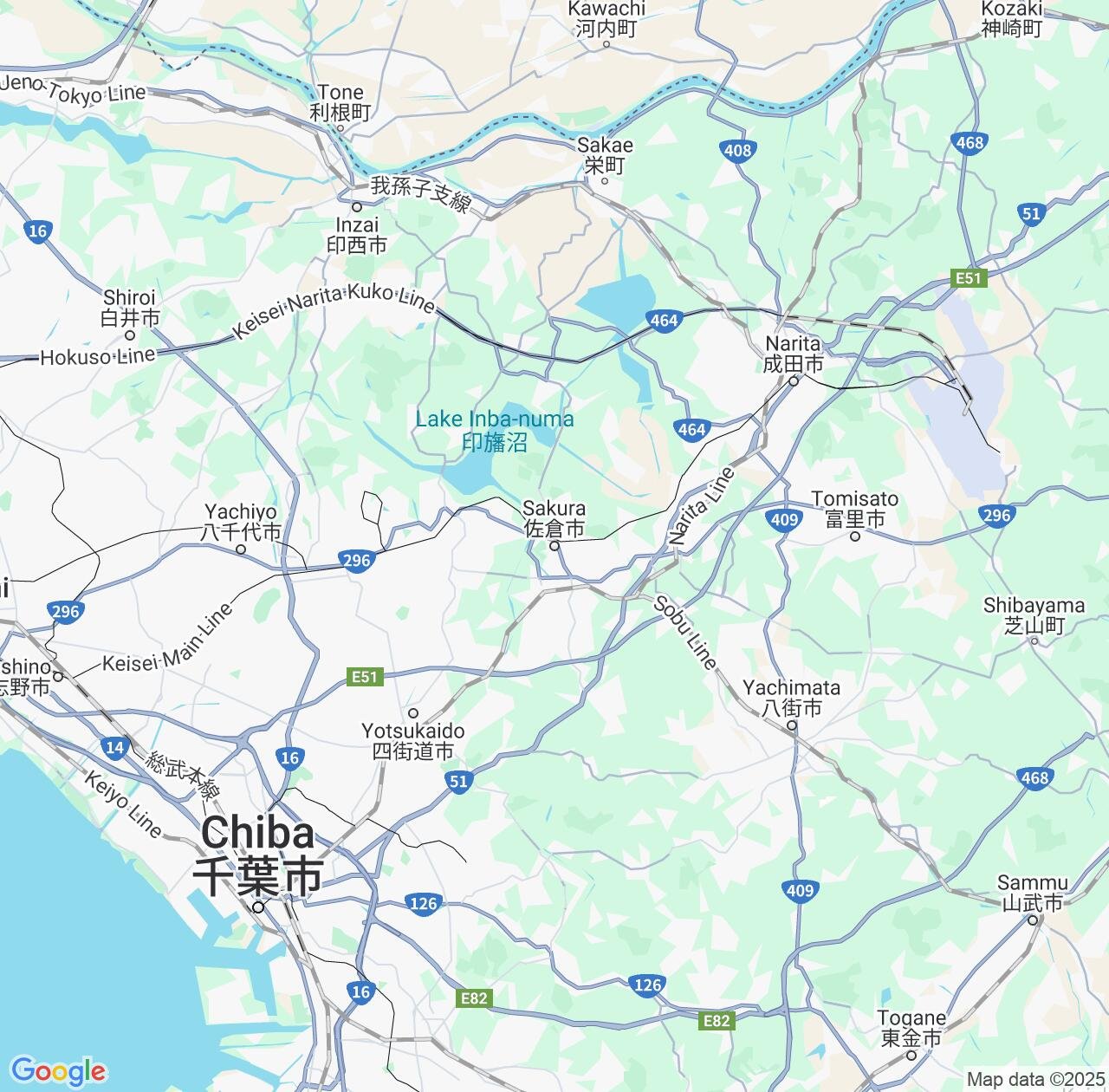 Map image for Intellectual Property Lawyers in Sakura and Chiba IP firms at coordinates  ; .