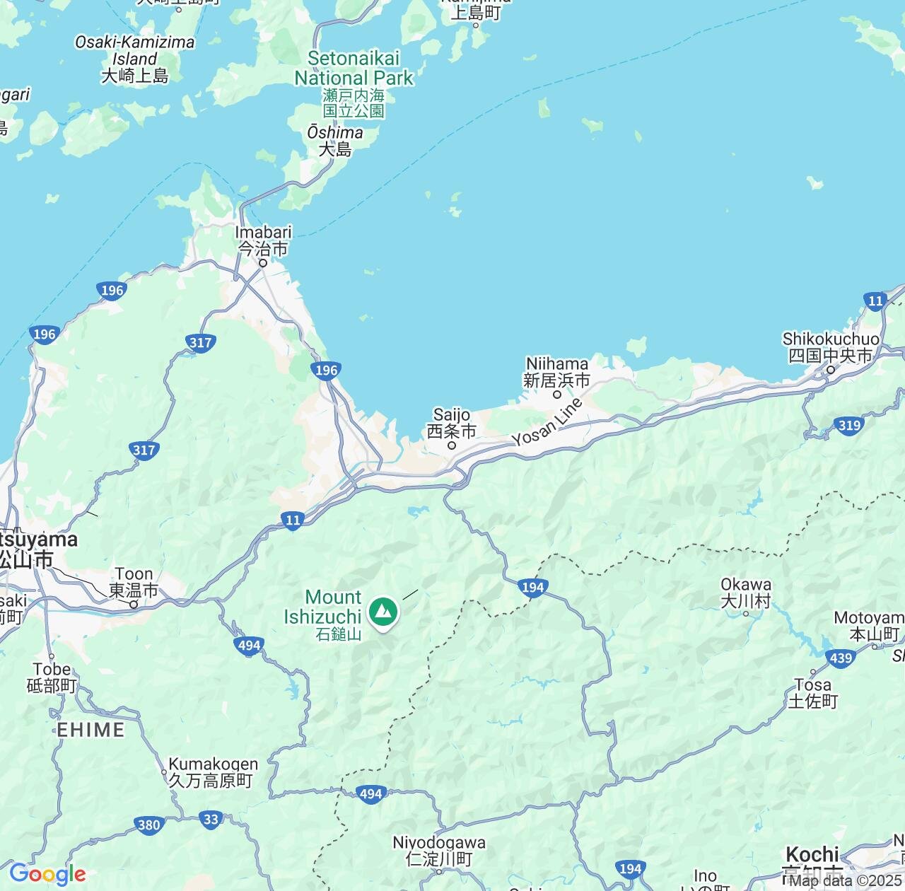 Map image for Intellectual Property Lawyers in Saijo and Ehime IP firms at coordinates  ; .
