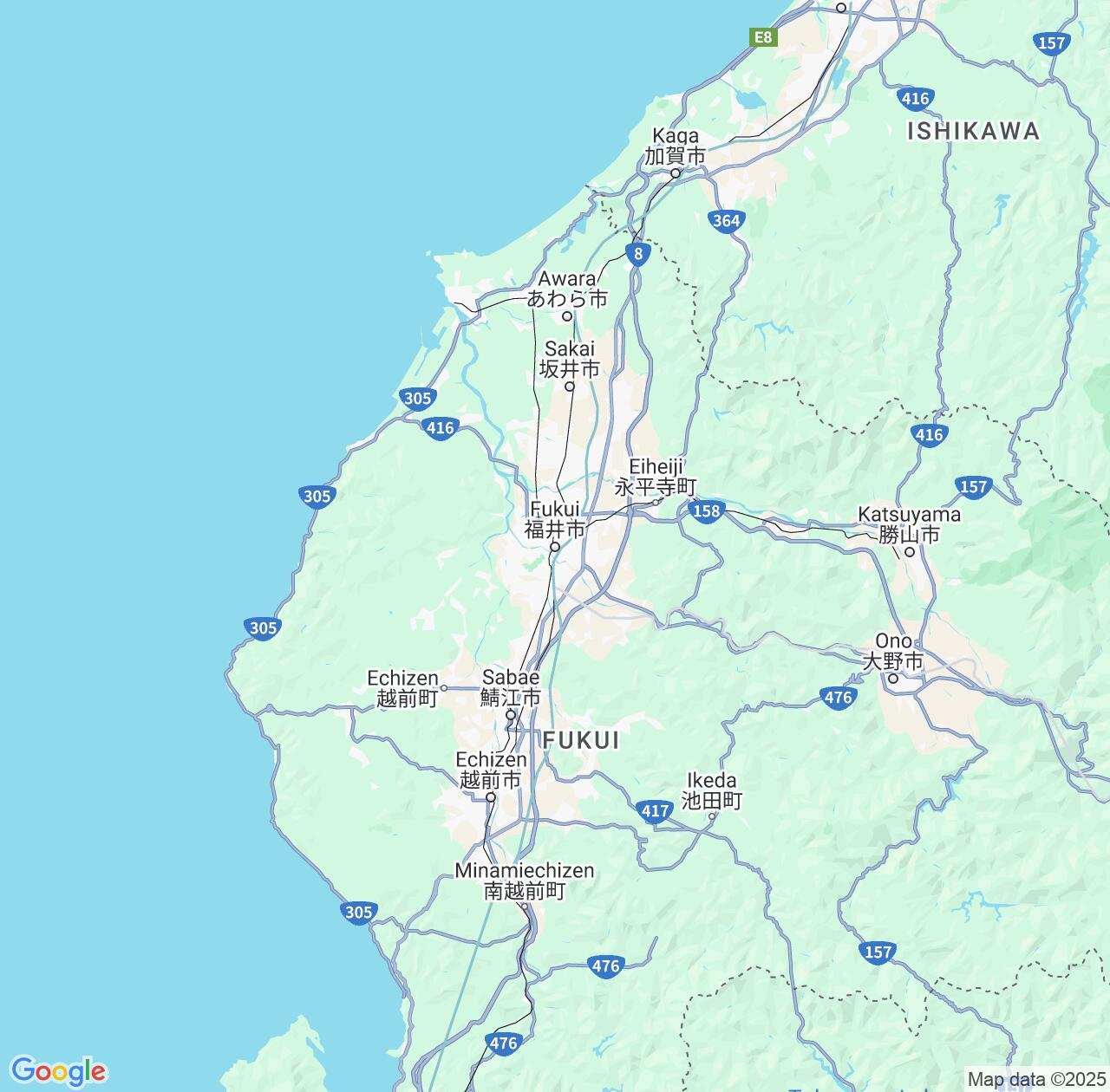 Map image for Intellectual Property Lawyers in Fukui and Japan IP firms at coordinates  ; .